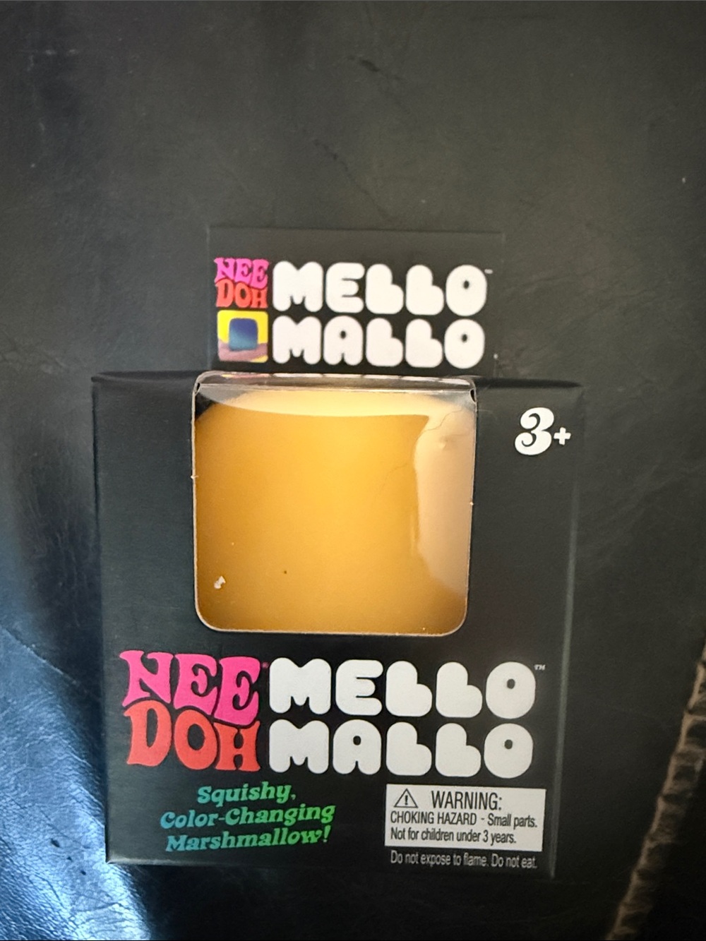 New Authentic Needoh Mello Mallo Color-Changing Squishy Marshmallow - Yellow